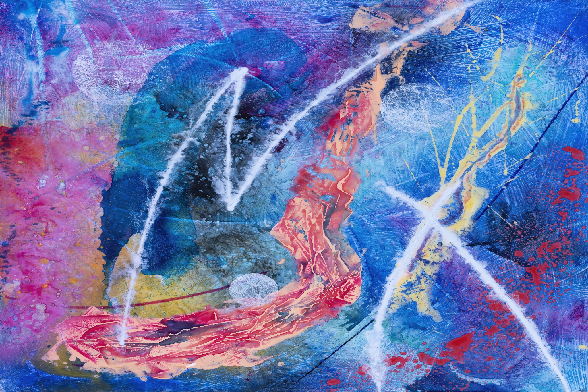 Click here to view Abstract-Expressionist artwork by Clifton Perry